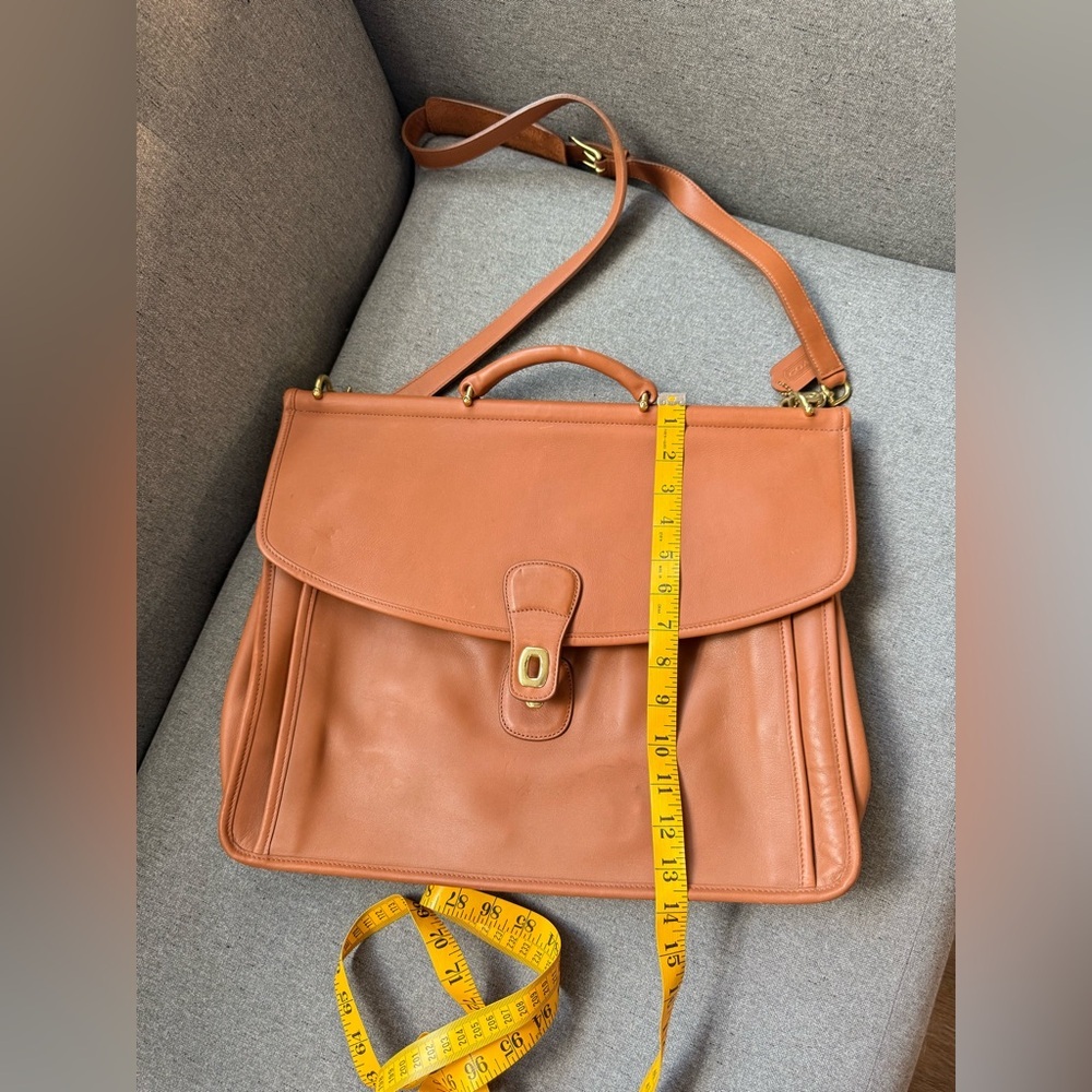 Vintage COACH Vintage 2way Briefcase Hand Bag Business K9Z 5266 Leather Brown - Picture 13 of 14